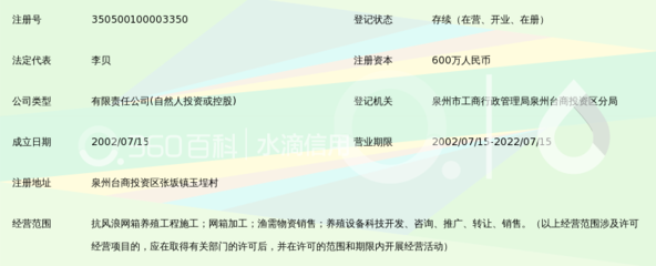 泉州龙闰海洋科技有限责任公司_360百科